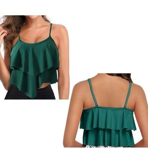 Emerald Green Women's Swim Top